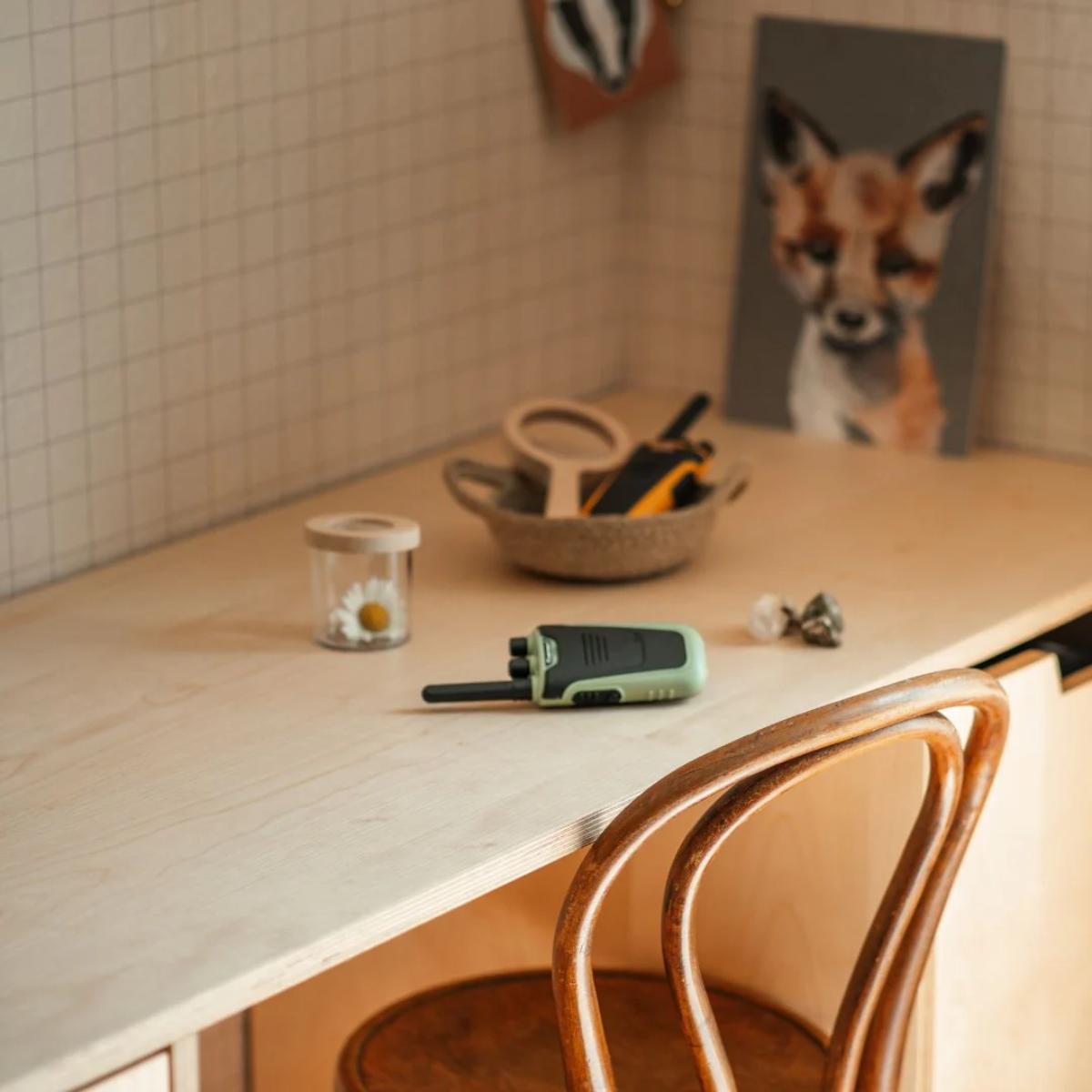 Walkie talkies KIDYTALK Kidywolf nude green