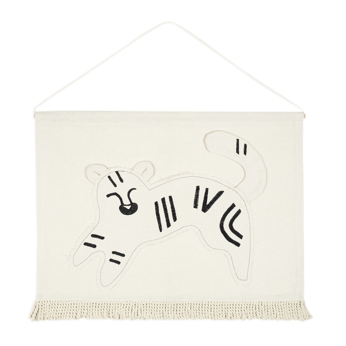 Wanddekoration 67x52cm LANDSCAPE Nobodinoz Tiger black-natural