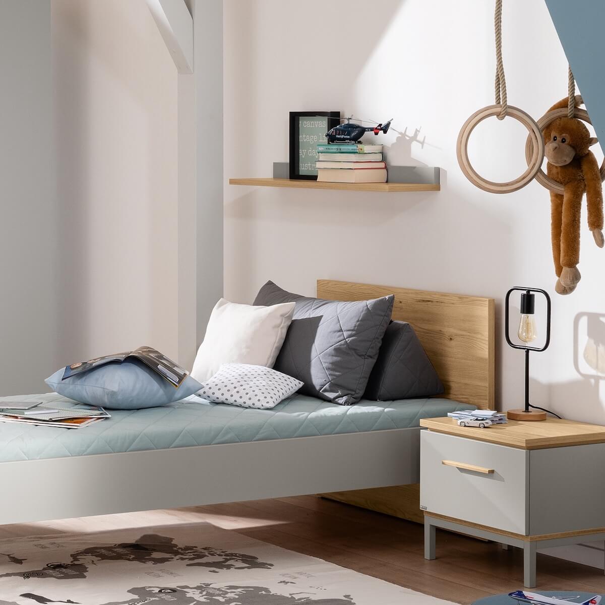 Wandtafel BENNE Paidi Eiche Montana Schiefergrau