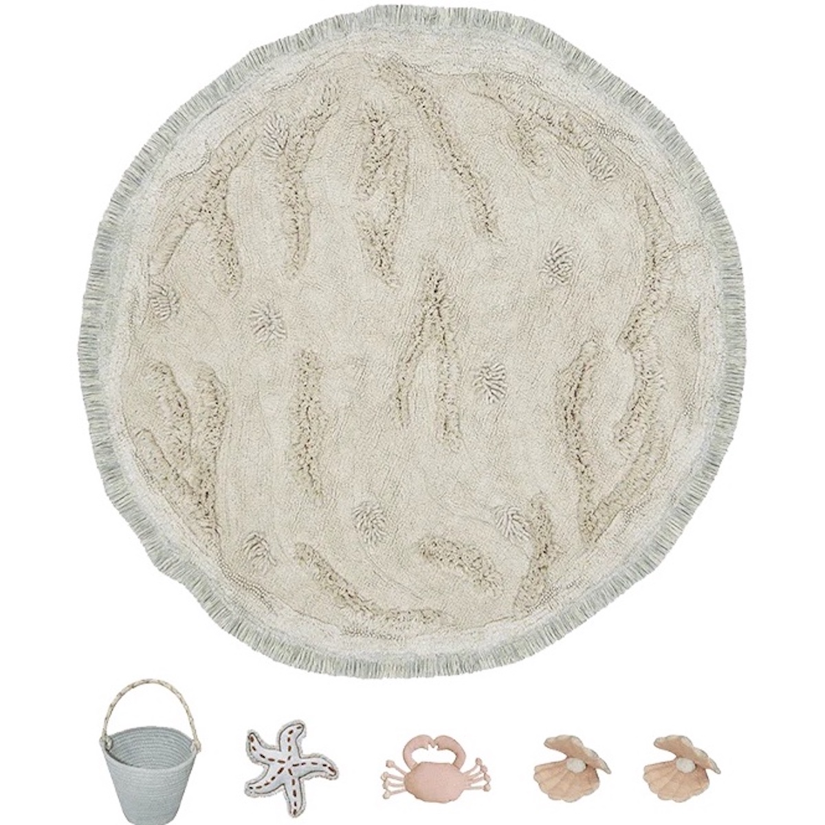 Waschbare Spieluhr Island Ø120cm Lorena canals