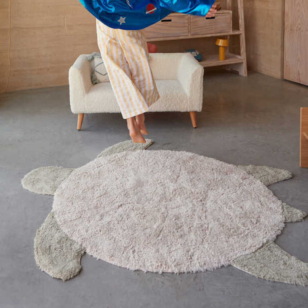 Waschbarer Rauhfaser Sea Turtle 110x130cm Lorena canals