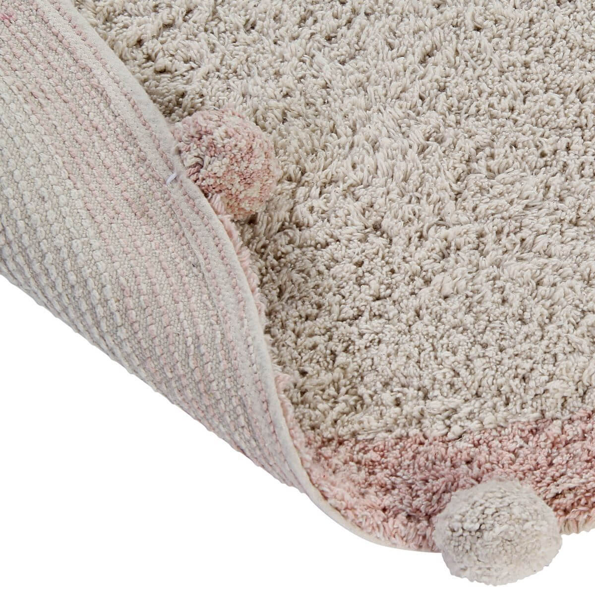 Waschbarer Rug Bubbly Natural - Vintage Nude Lorena Canals Ø 120 cm