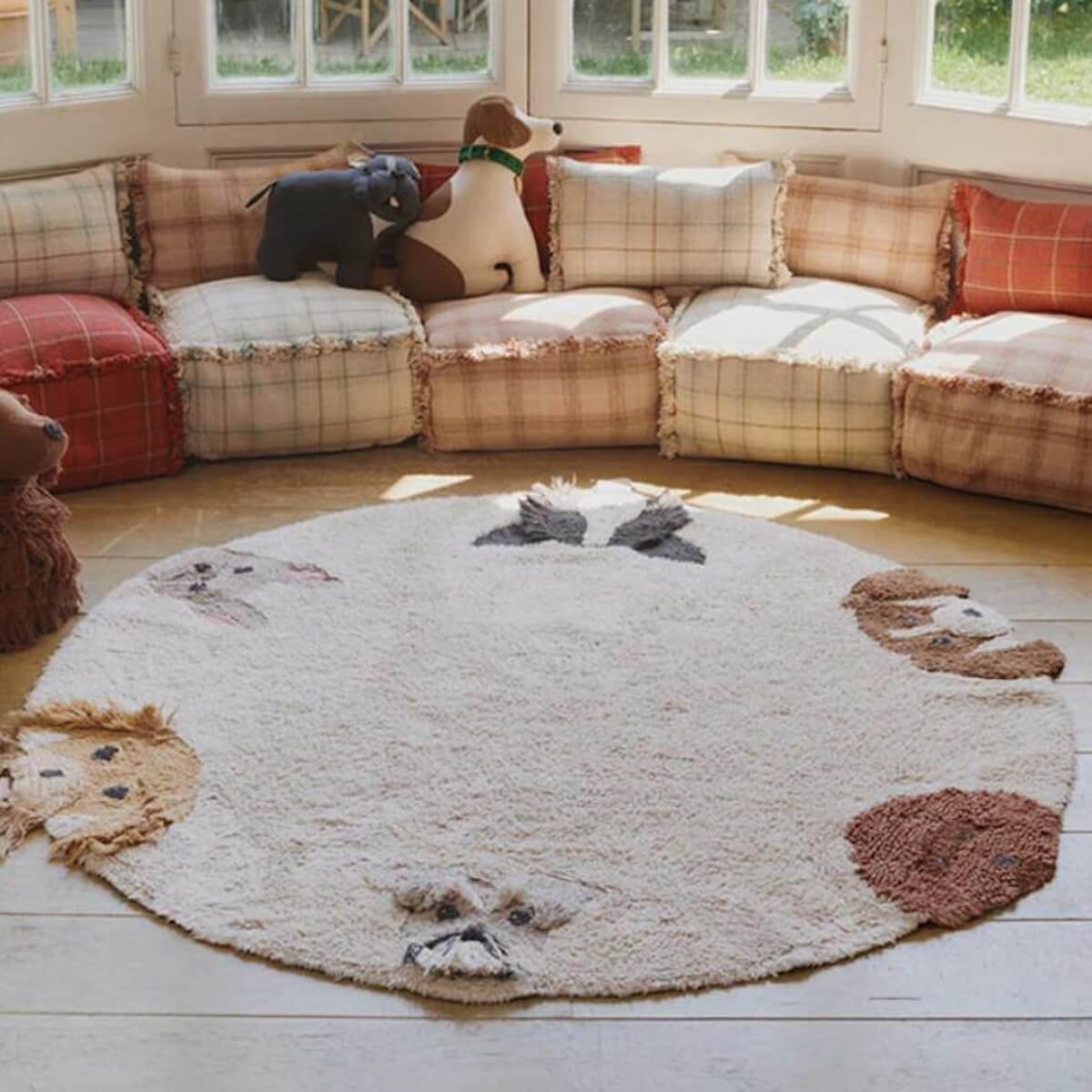 Waschbarer Teppich 140cm WOUF WOUF Lorena Canals