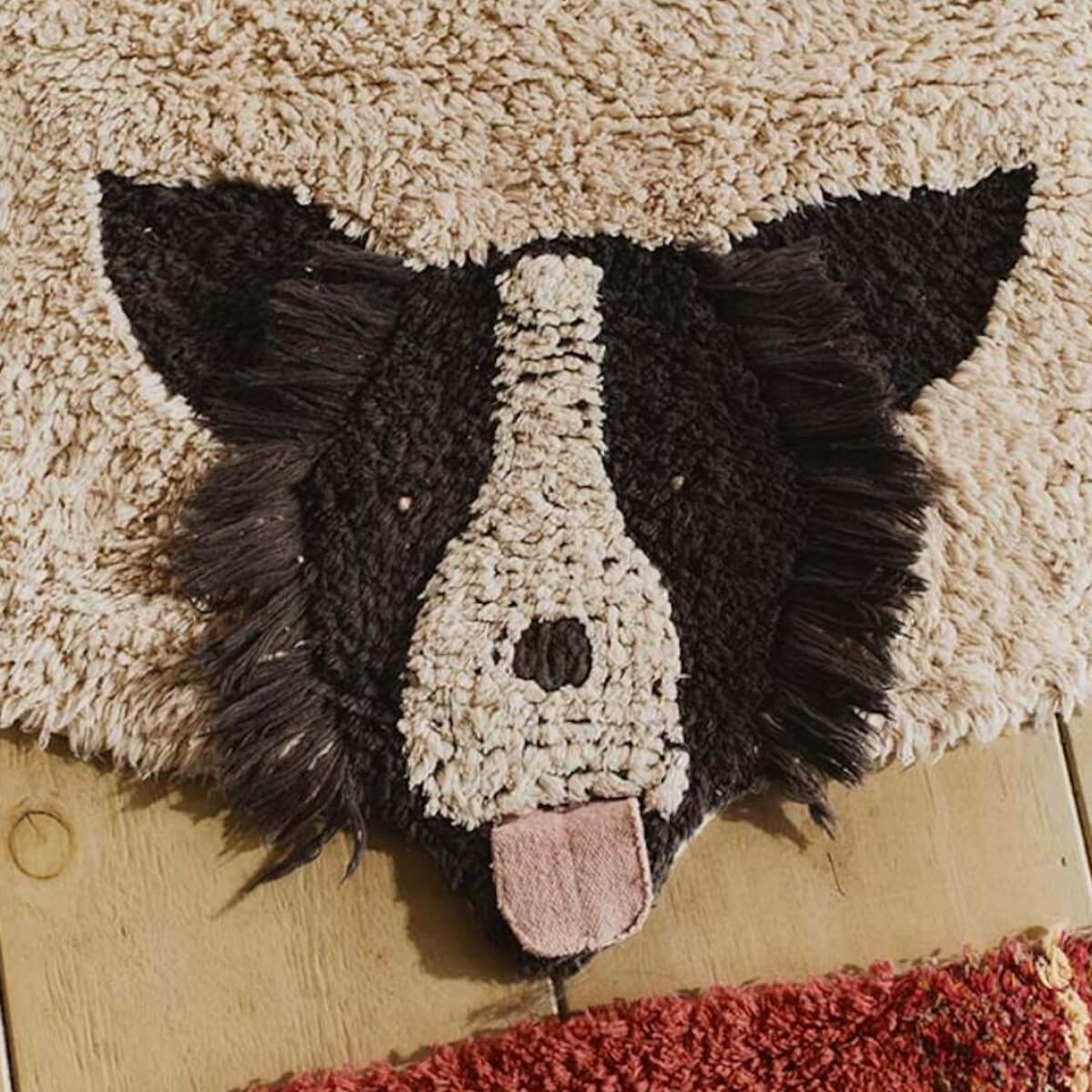 Waschbarer Teppich 140cm WOUF WOUF Lorena Canals