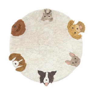 Waschbarer Teppich 140cm WOUF WOUF Lorena Canals