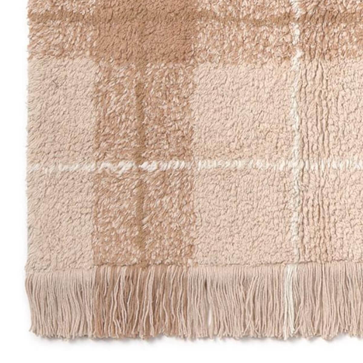 Waschbarer Teppich 90x120cm TARTAN Wouf wouf Lorena Canals rose