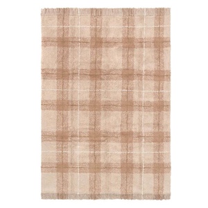 Waschbarer Teppich 90x120cm TARTAN Wouf wouf Lorena Canals rose