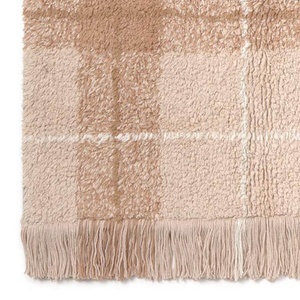 Waschbarer Teppich 90x120cm TARTAN Wouf wouf Lorena Canals rose