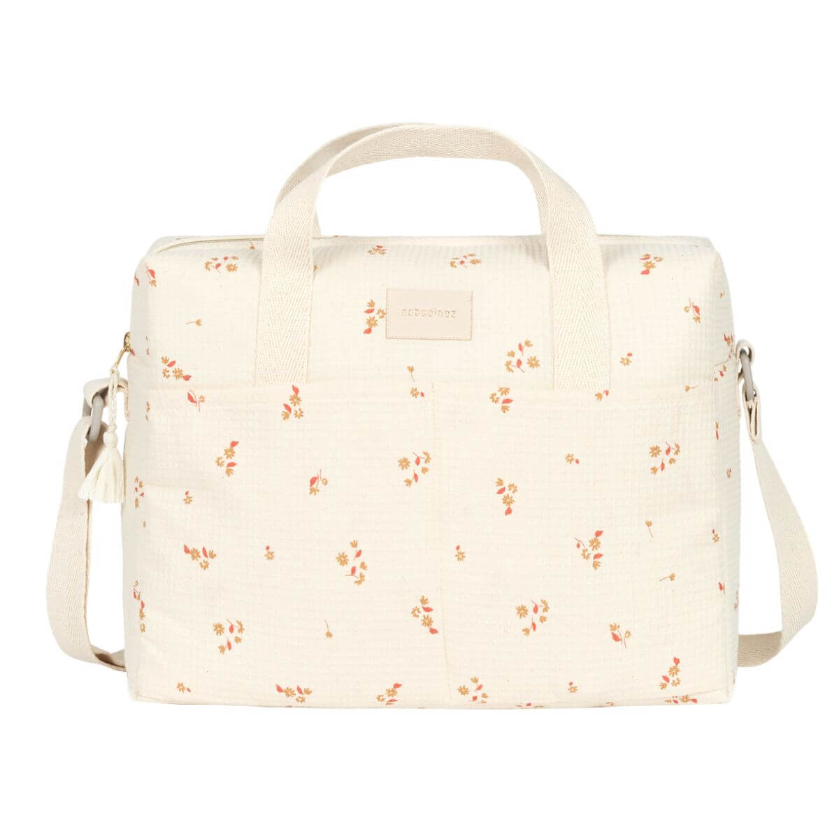 Wasserdichte Wickeltasche GALA 35x27x14cm Nobodinoz Yellow Lily