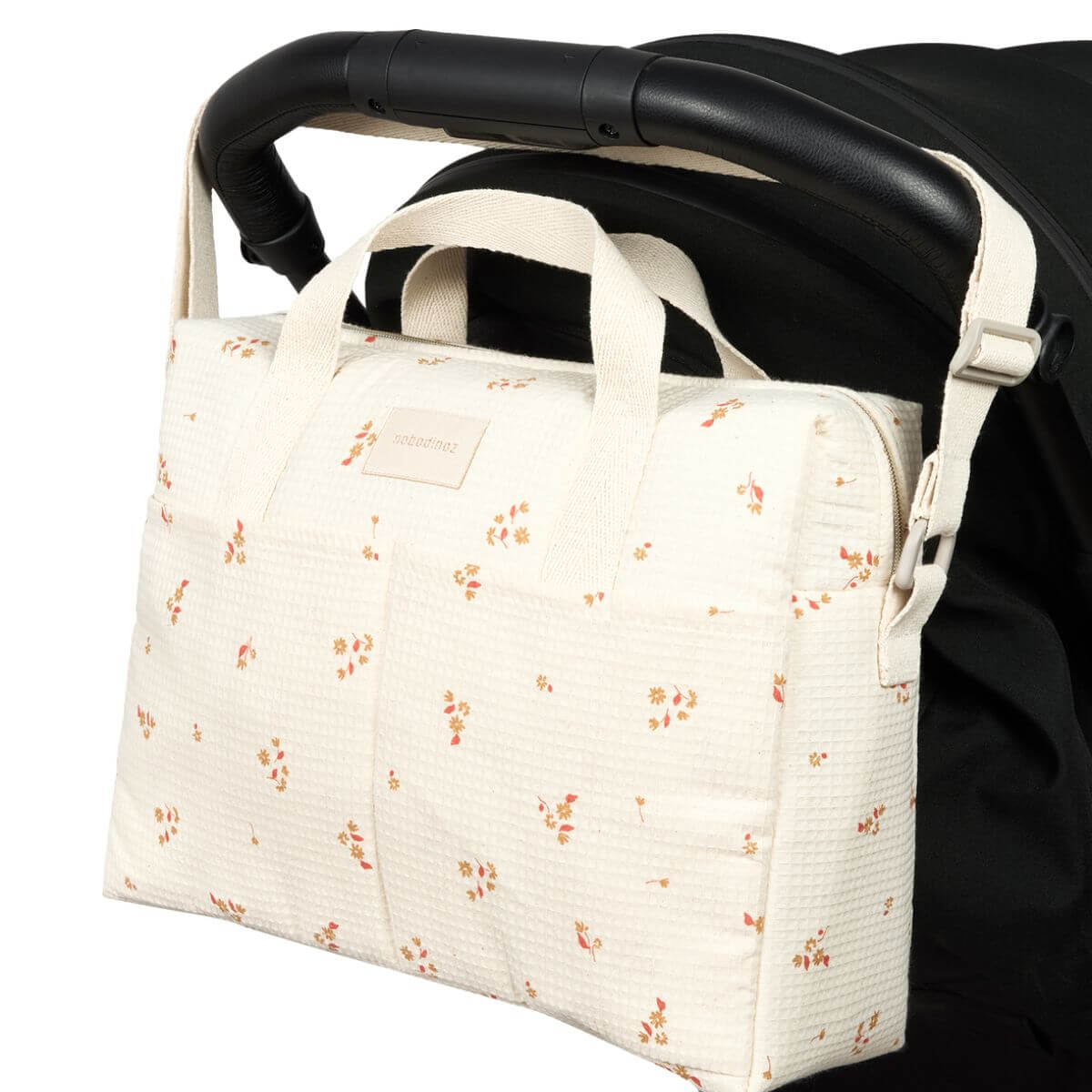 Wasserdichte Wickeltasche GALA 35x27x14cm Nobodinoz Yellow Lily