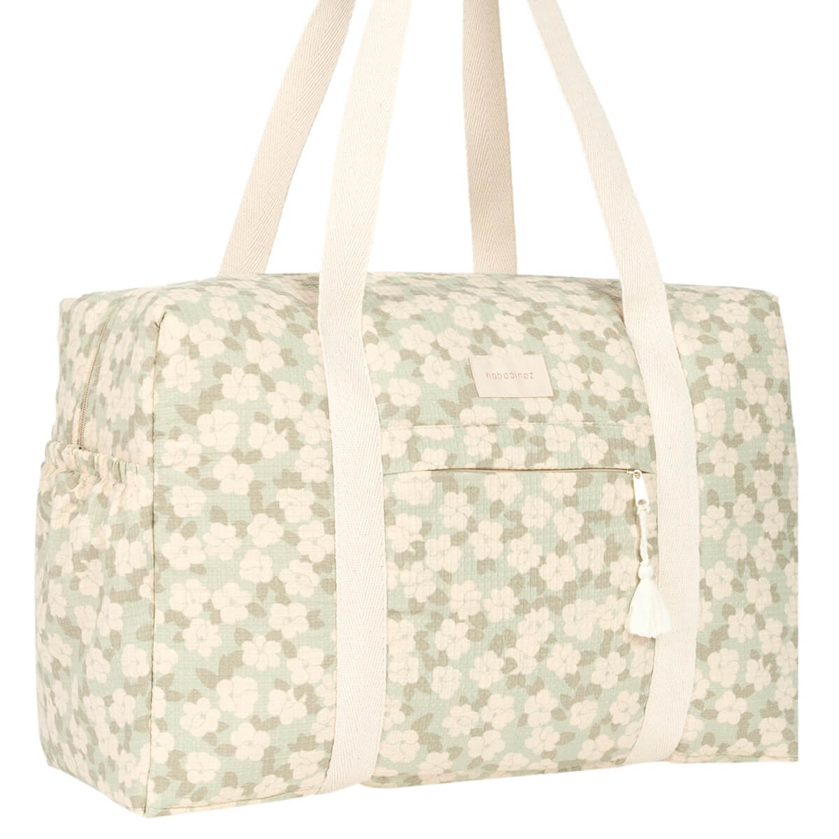 Wasserdichte Wickeltasche OPERA 46x29x20cm Nobodinoz Green Sakura