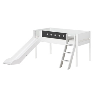 WHITE by Flexa Barrière grise 1/2 pour échelle et toboggan grise 90x190 cm