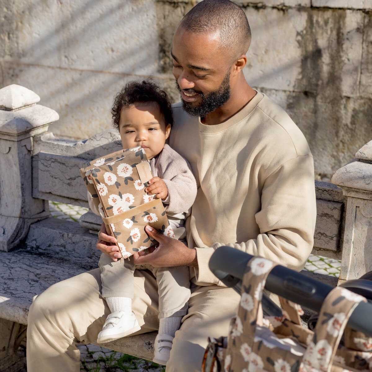 Wickelauflage HYDE PARK Nobodinoz Camellia