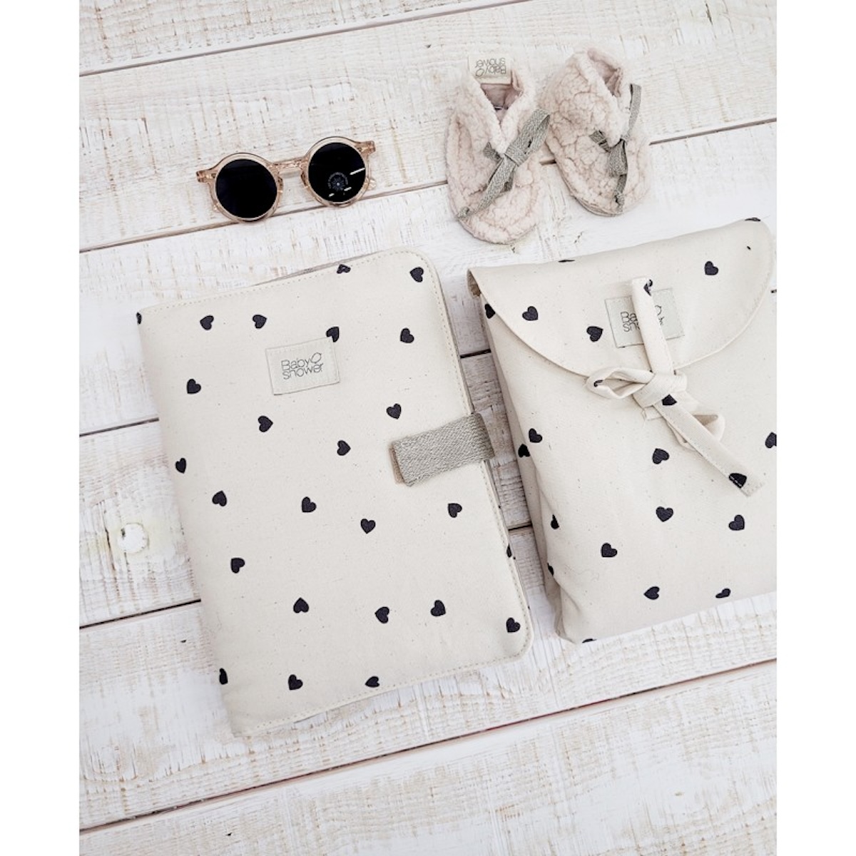 Wickelauflage Nomade Cute Rock & Love Babyshower