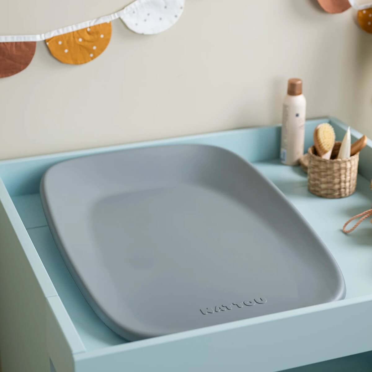 Wickelauflage SOFT Nattou grau