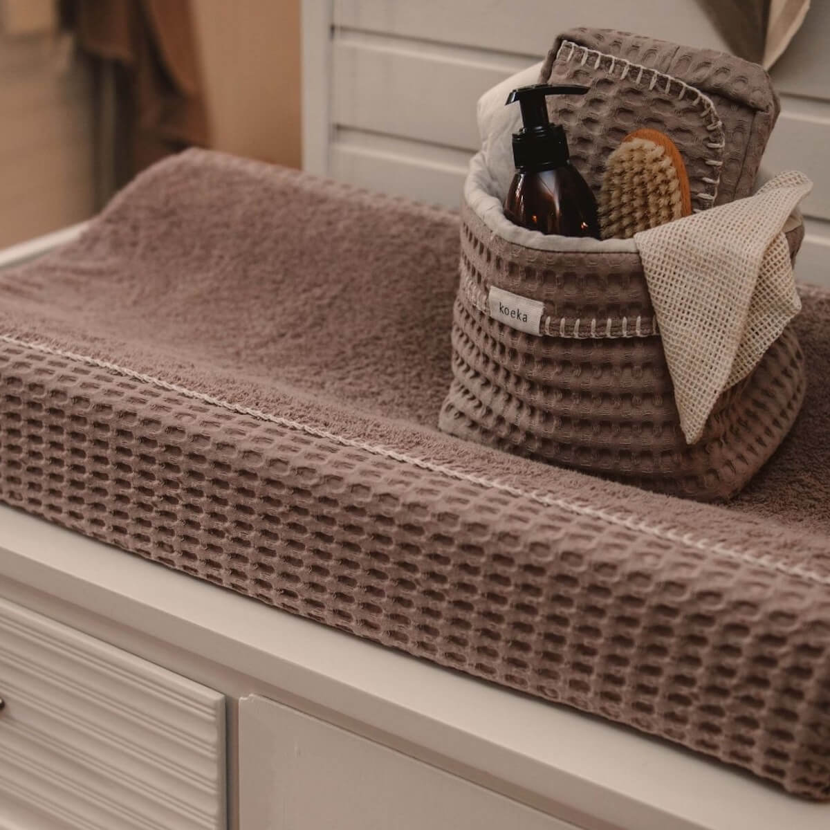 Wickelauflagenbezug 45x73cm Wafel Amsterdam Koeka caffe