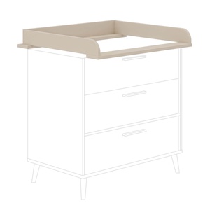 Wickelaufsatz schmal, für Kommode 173 551 _ , Kaschmir Beige EEFJE Paidi Beige cashmere