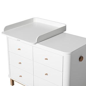 Wickelaufsatz small WOOD Oliver Furniture weiß