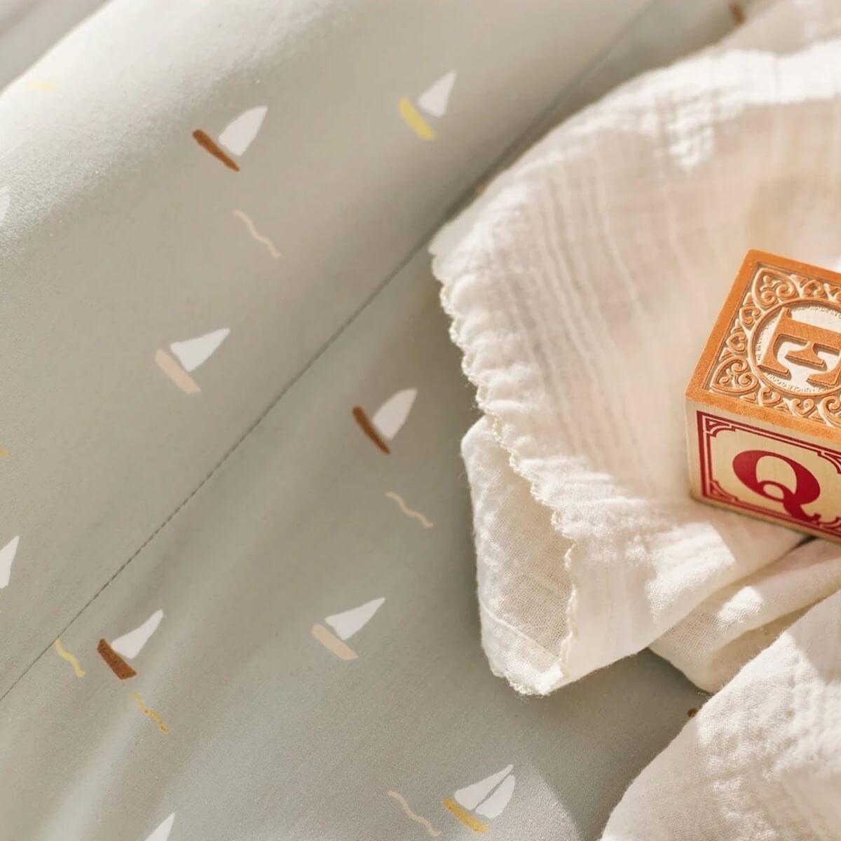 Wickelkissen Liebe April-Segelboote