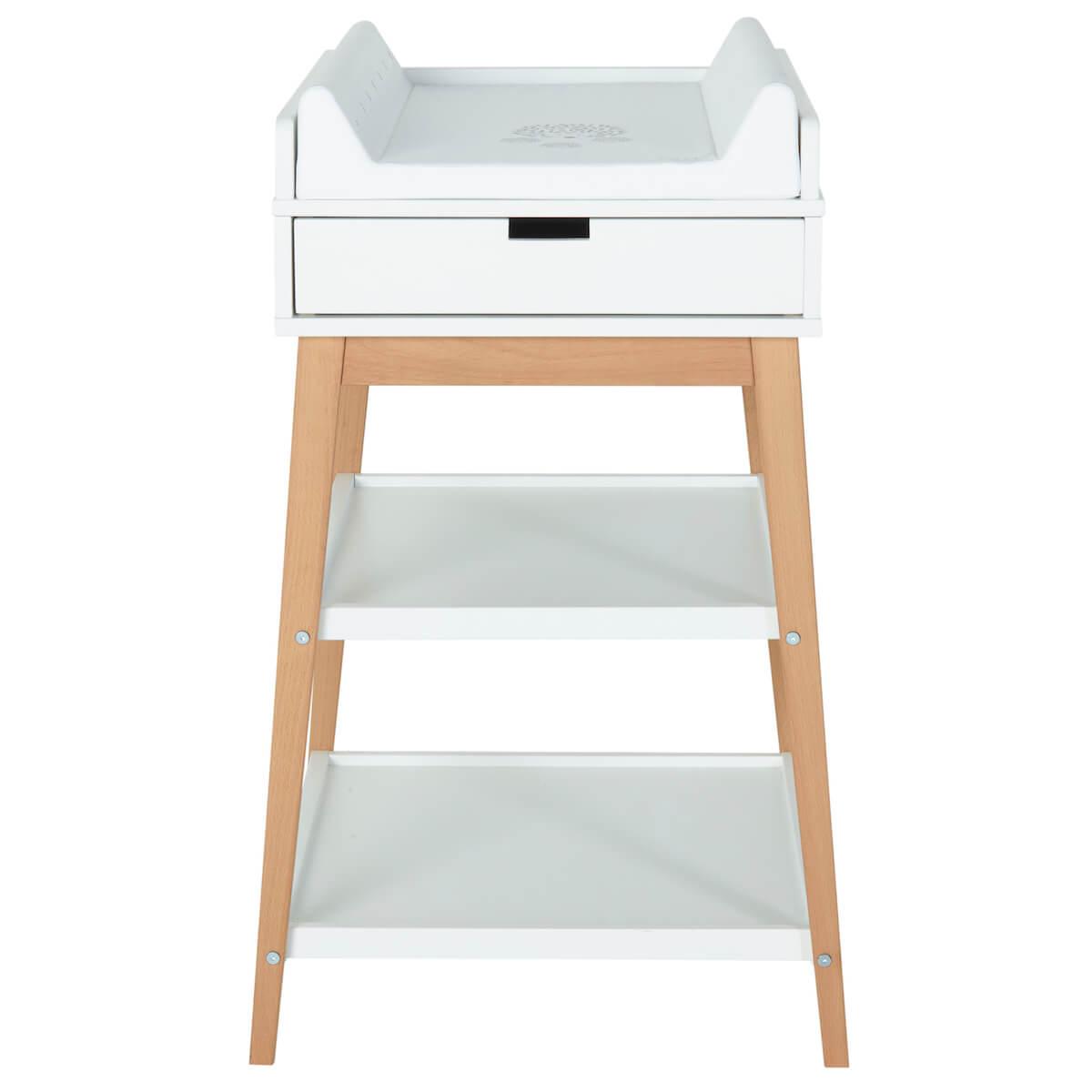 Wickelkommode 1 Schublade HIP Quax weiß-natural