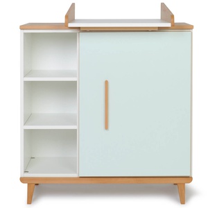 Wickelkommode 1 Tür 3 Nischen NADO Retro Buche mint
