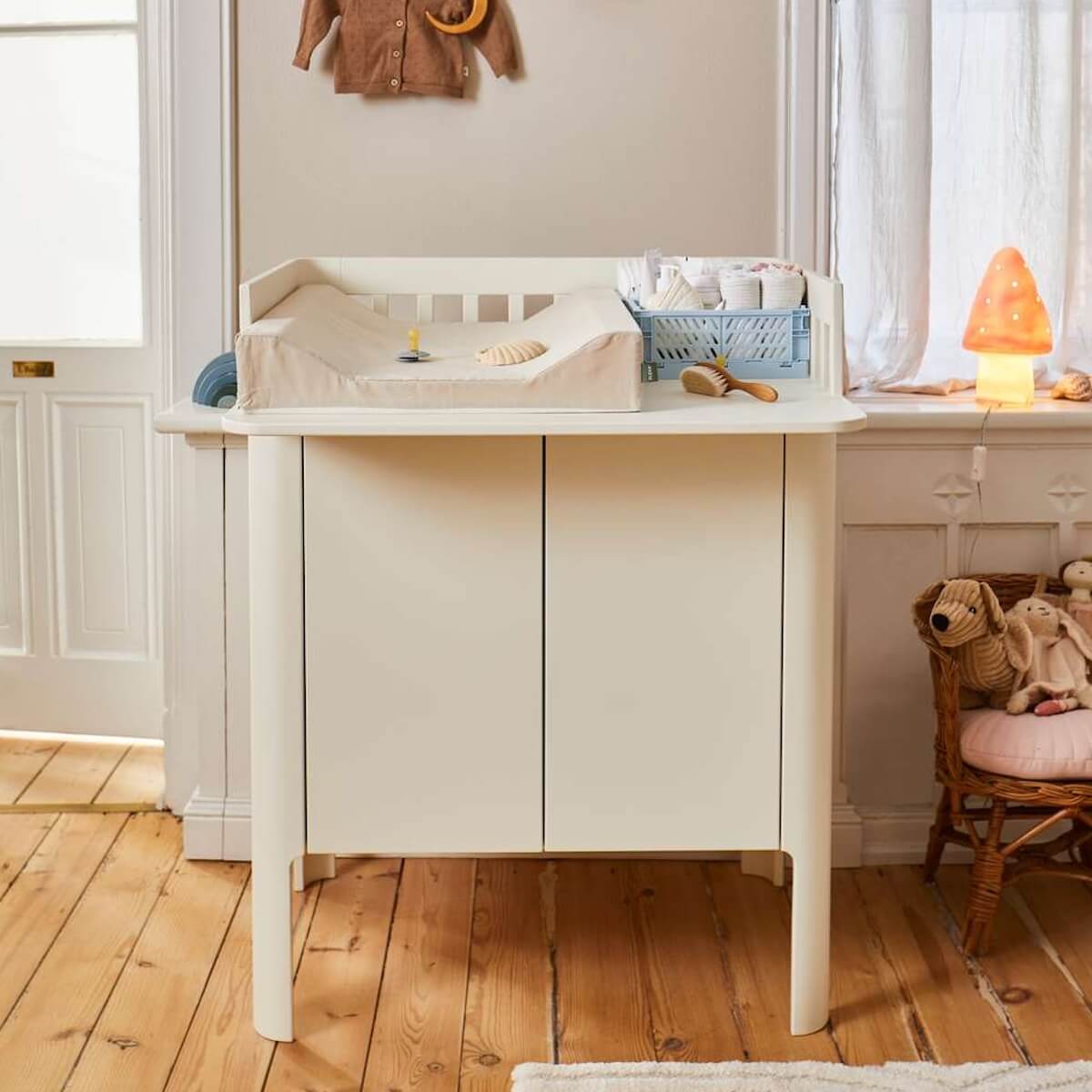 Wickelkommode 2 Türen NOVA Flexa Creme