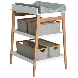 Wickelkommode HIP Quax weiß-natur