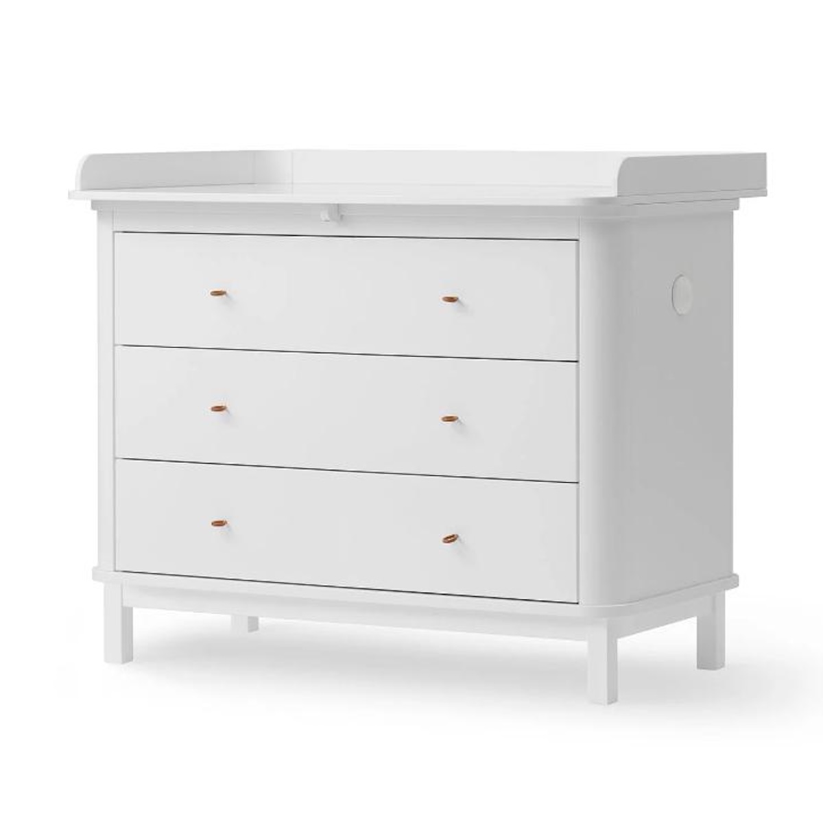 Wickelkommode mit 3 Schubladen WOOD Oliver Furniture weiß