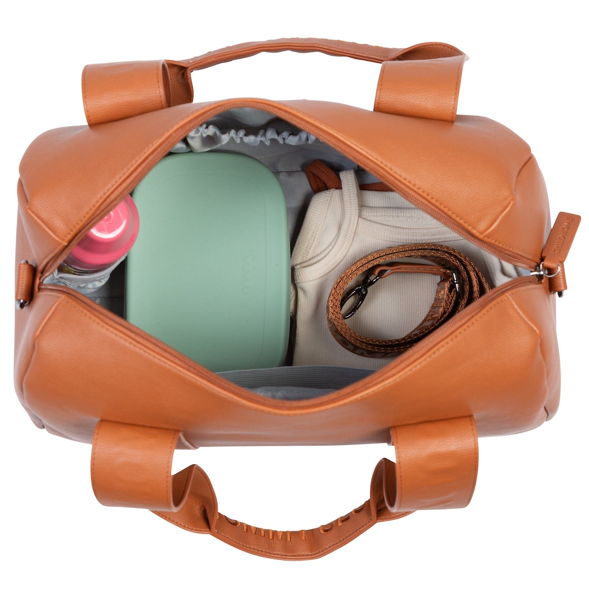 Wickeltasche MOMMY CLUB SIGNATURE Childhome polipel marrón 