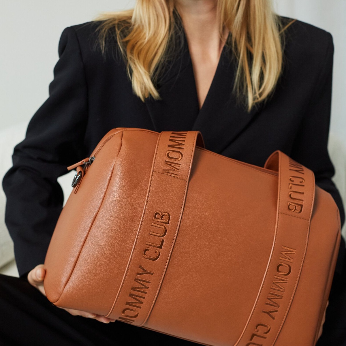 Wickeltasche MOMMY CLUB SIGNATURE Childhome polipel marrón 