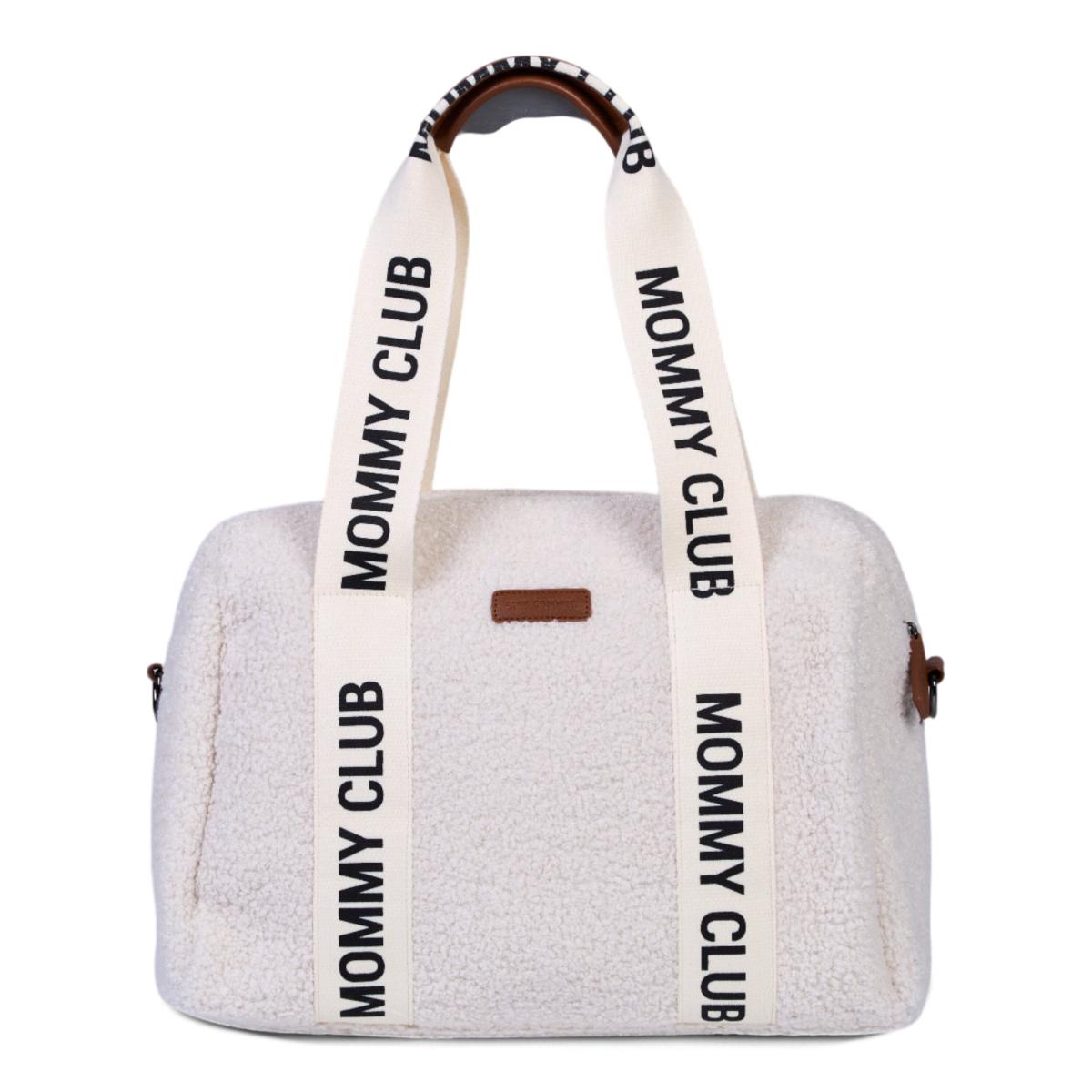Wickeltasche MOMMY CLUB SIGNATURE Childhome Teddy ecru
