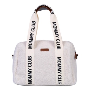 Wickeltasche MOMMY CLUB SIGNATURE Childhome Teddy ecru