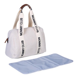 Wickeltasche MOMMY CLUB SIGNATURE Childhome Teddy ecru
