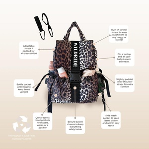 Wickeltasche Rucksack Wildride savannah