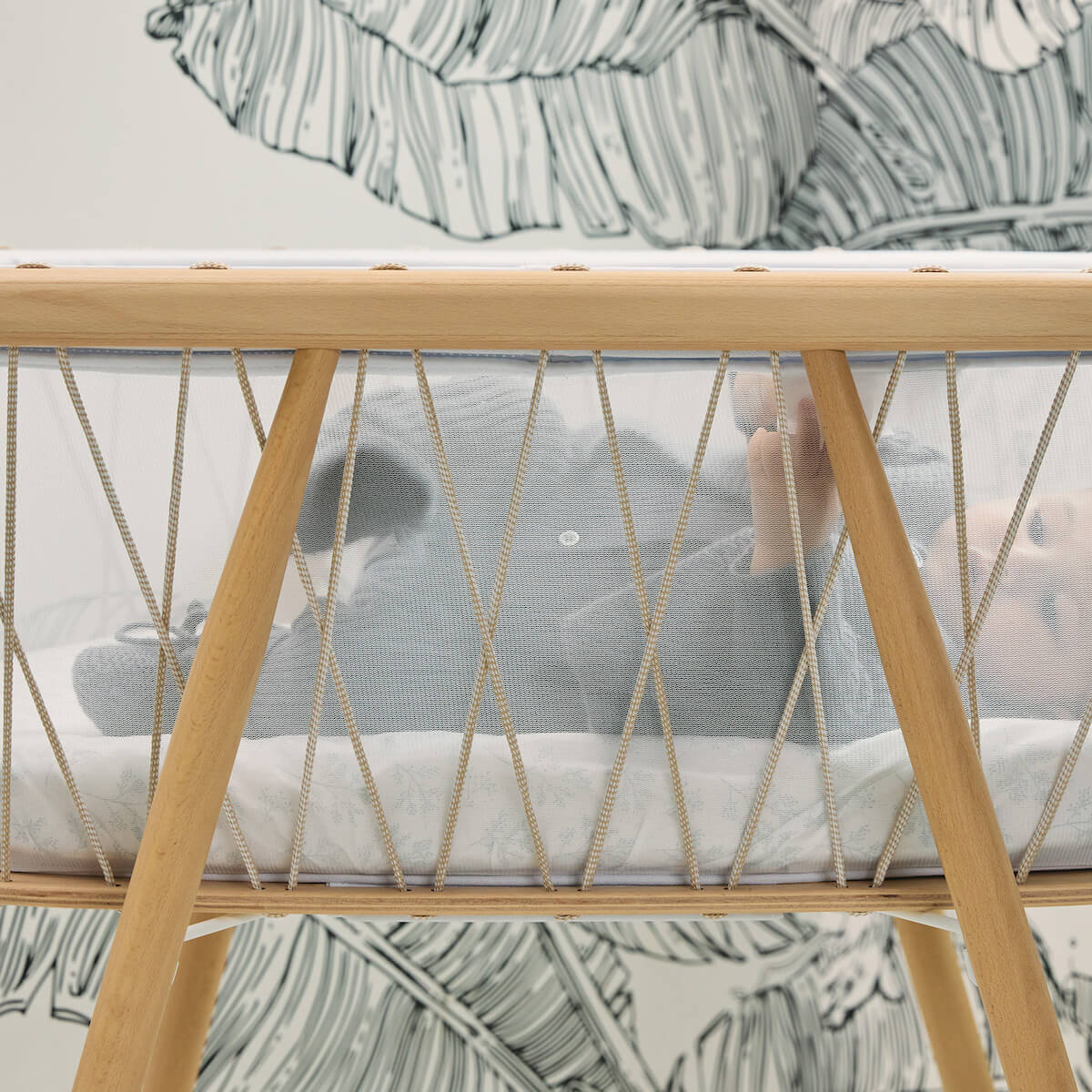 Wiege KUMI Kordel Desert Charlie Crane Kokosmatratze