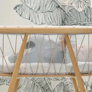 Wiege KUMI Kordel Desert Charlie Crane Schaumstoffmatratze