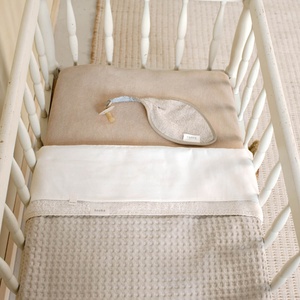 Wiegen-Teddydecke OSLO Koeka sand-pebble