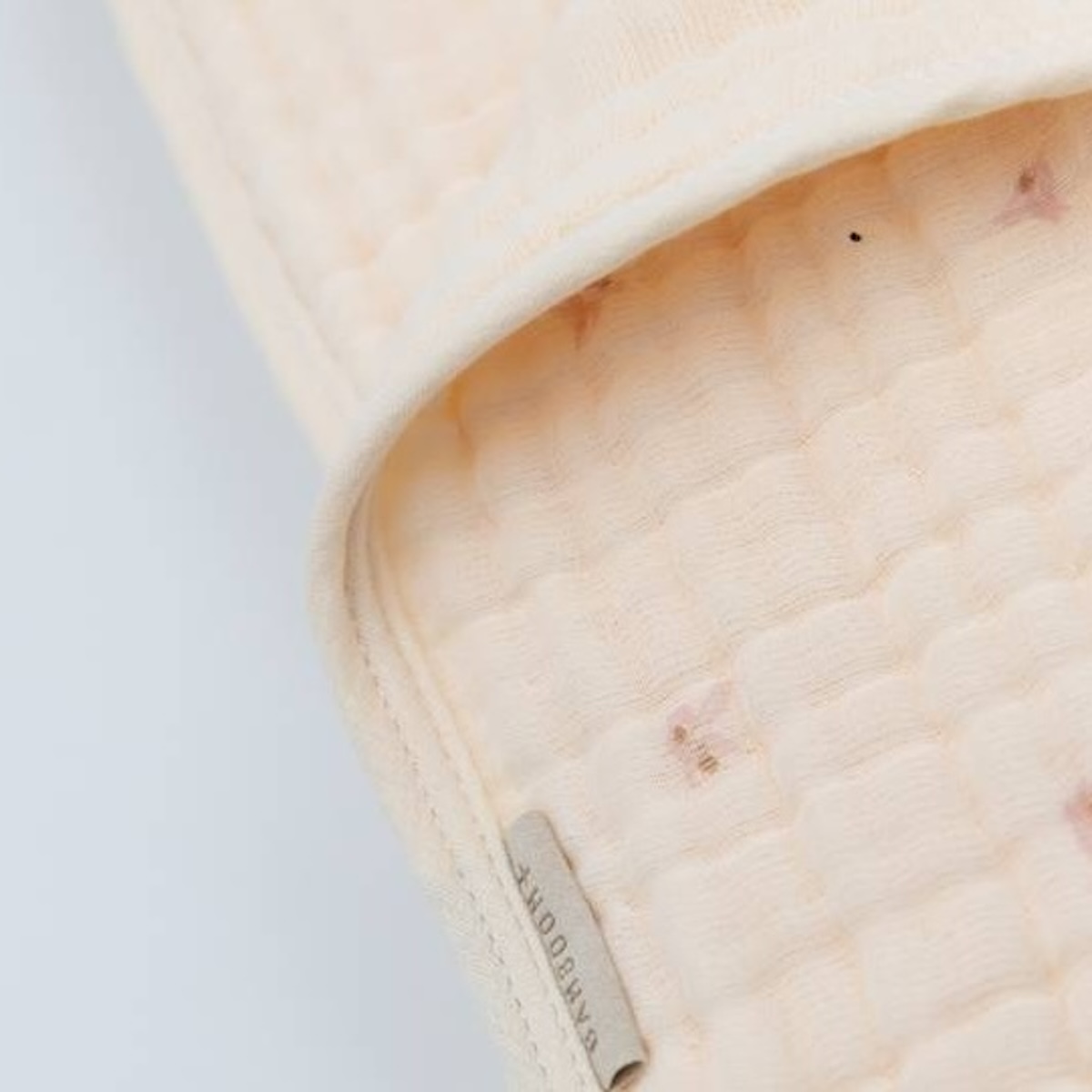 Wiegendecke 100x75cm Nuvola Bamboom oliven rosa