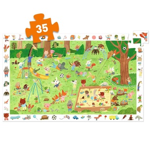 Wimmelpuzzle Spielplatz Djeco