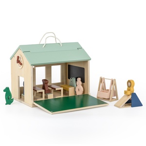 Wooden school with accessories Trixie