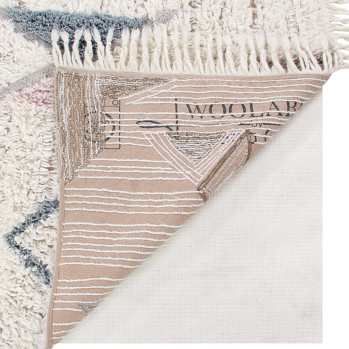 Wool Washable Pouffe - Hopi Collection''Tuba''200 x 140