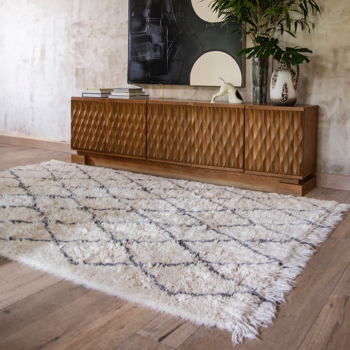 Wool Washable Rugs - Bohemian Classics Collection''Berber Soul''300 x 200