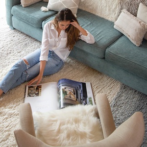 Wool Washable Rugs - Free Your Soul Collection Into the Blue 200 x 140